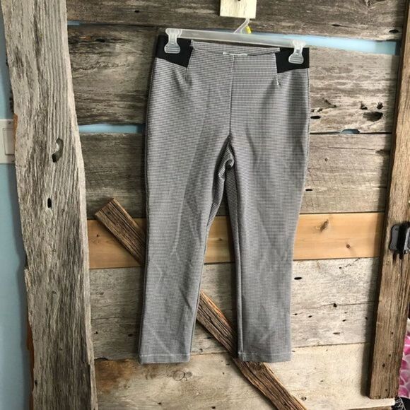 CLEO Petites Size Small Black/White Houndstooth  Skinny Pants - Picture 2 of 4